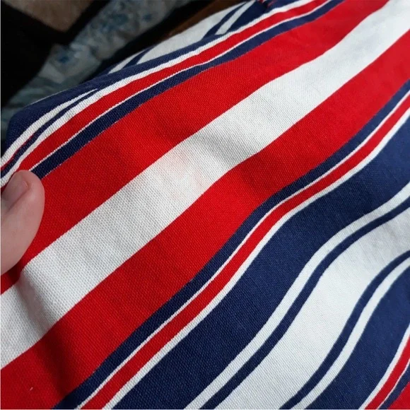 70s Handmade USA Red White & Blue Striped Blazer Jacket America Patriotic - Picture 11 of 15